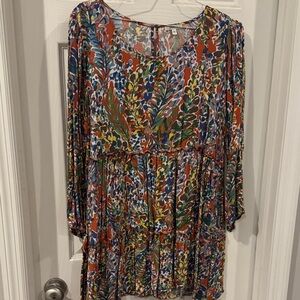 JODIFL Colorful Long Sleeve Dress